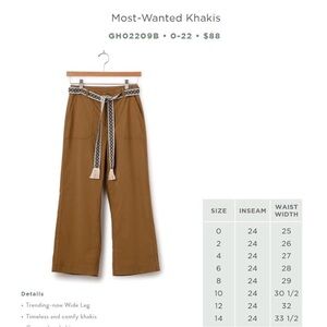 NWT Good Hart Most wanted khakis pants Matilda Jane Womens